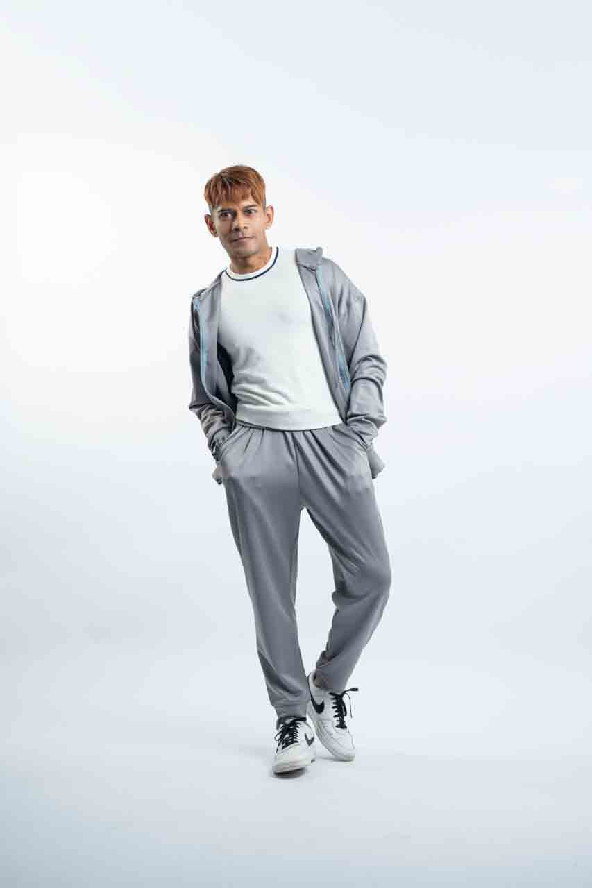 Grey - Zipper Hoodie $25
