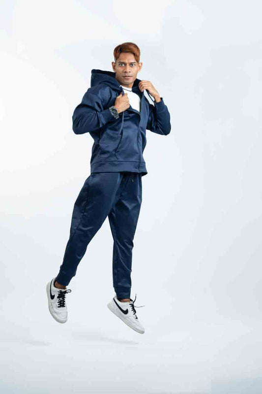 Navy - Zipper Hoodie