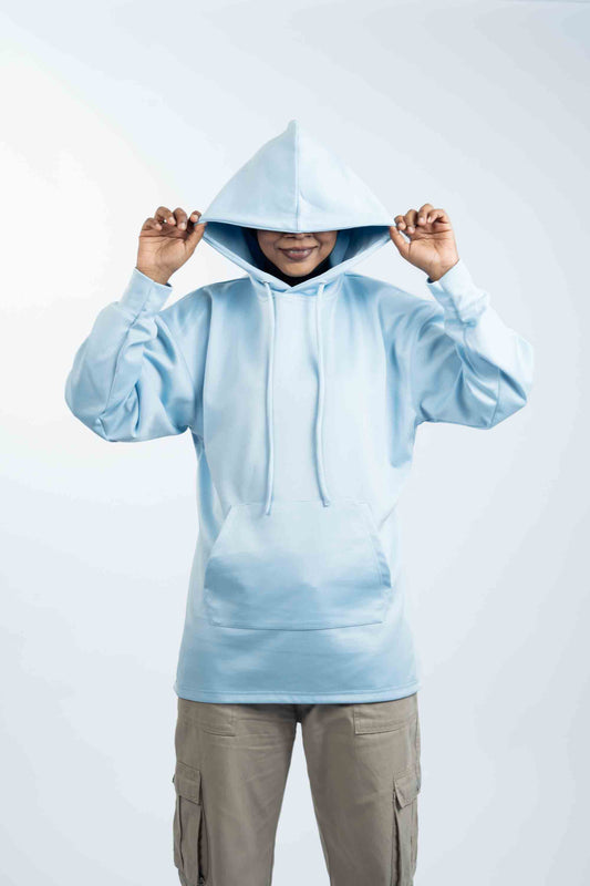 Baby Blue - Hoodie with Inner Ninja Attached