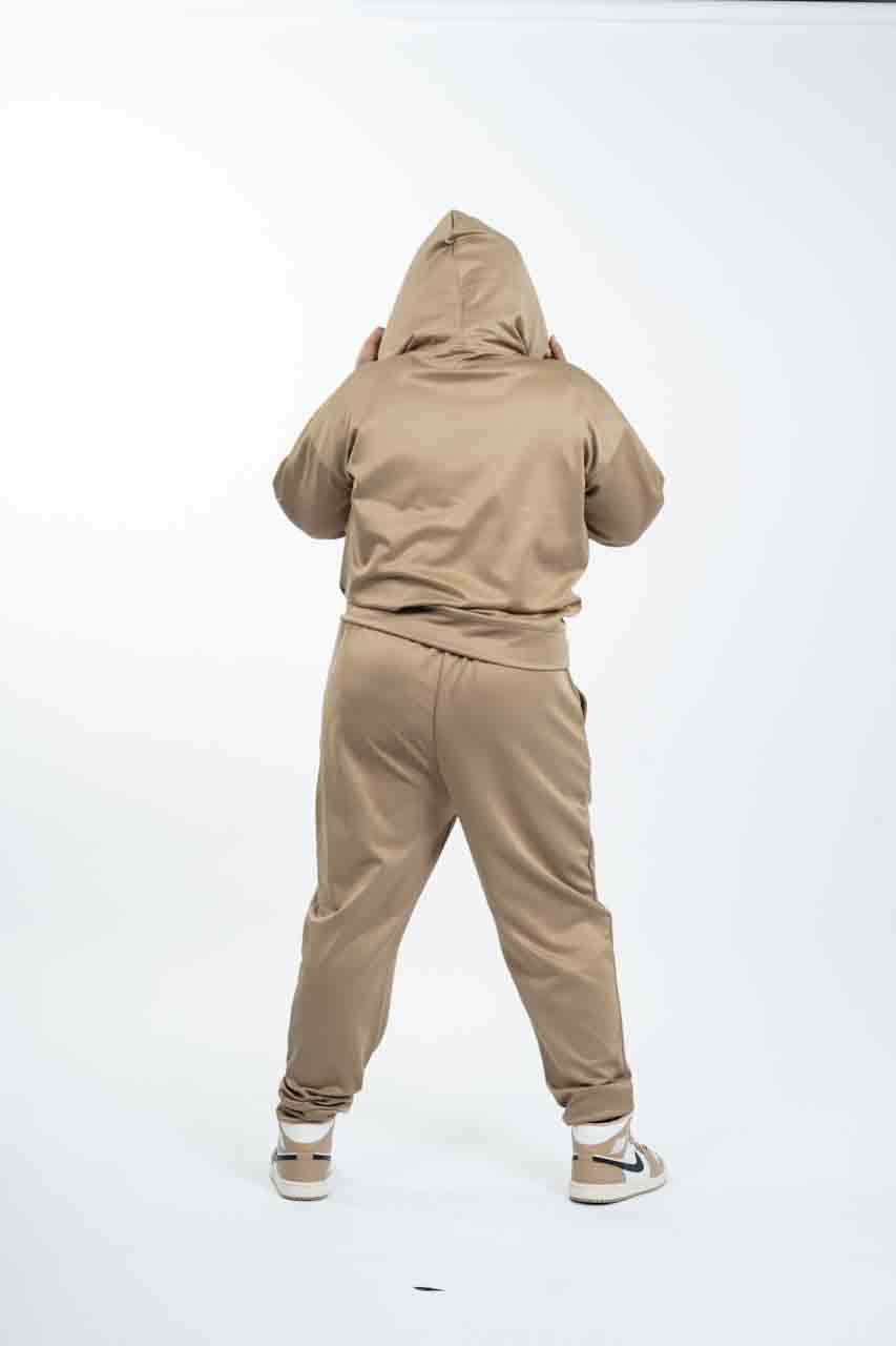 Khaki - Hoodie with Inner Ninja Attached