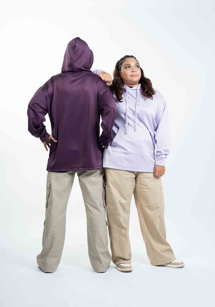 Lilac  - Hoodie with Inner Ninja Attached