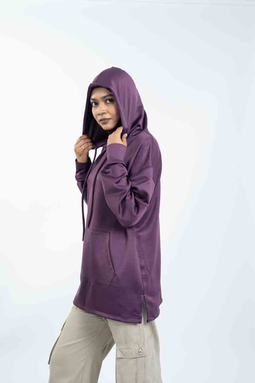 PURPLE - Hoodie with Inner Ninja Attached