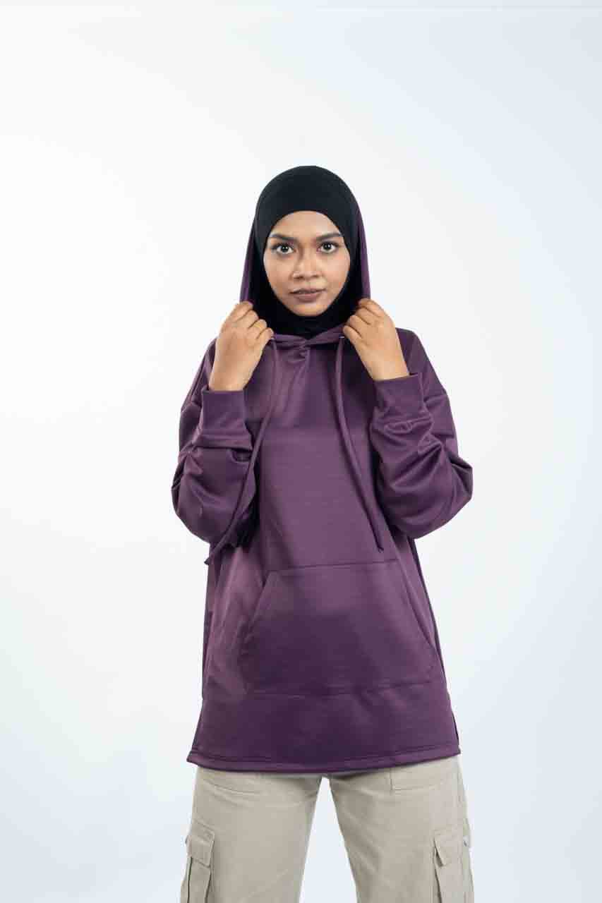 PURPLE - Hoodie with Inner Ninja Attached