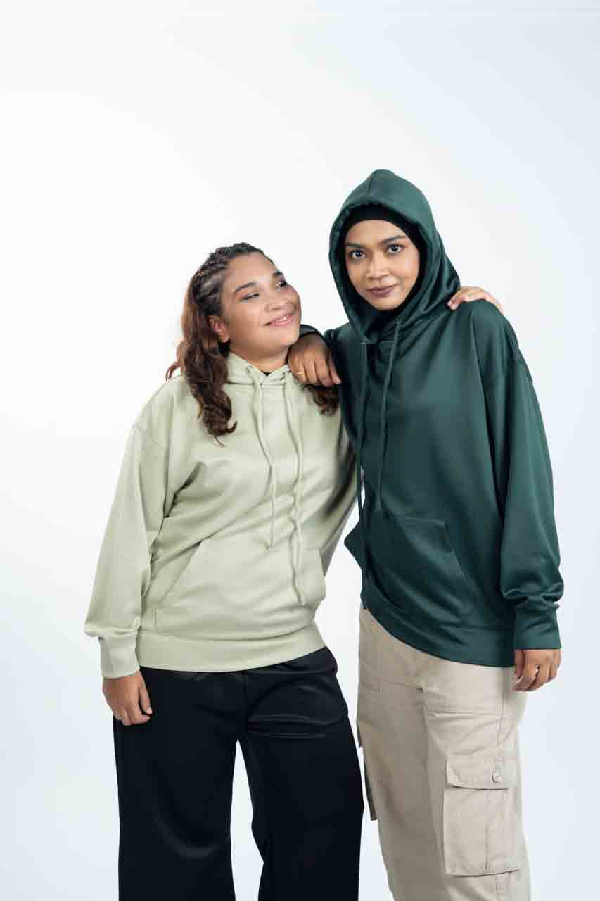 Emerald - Hoodie with Inner Ninja Attached