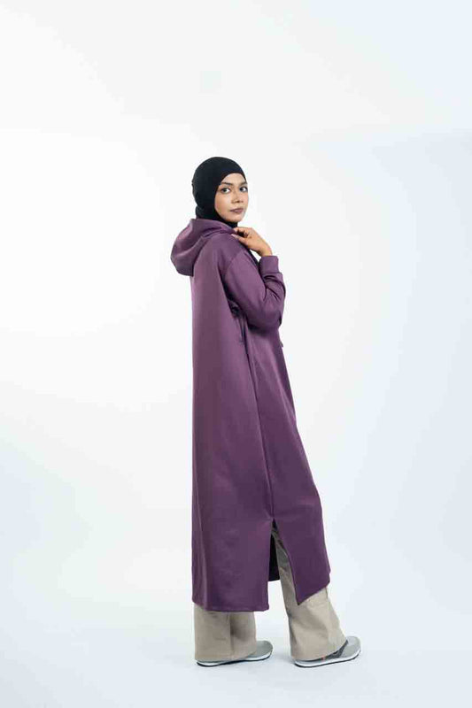 LUXE Purple - Long Hoodie with Inner Ninja Attached