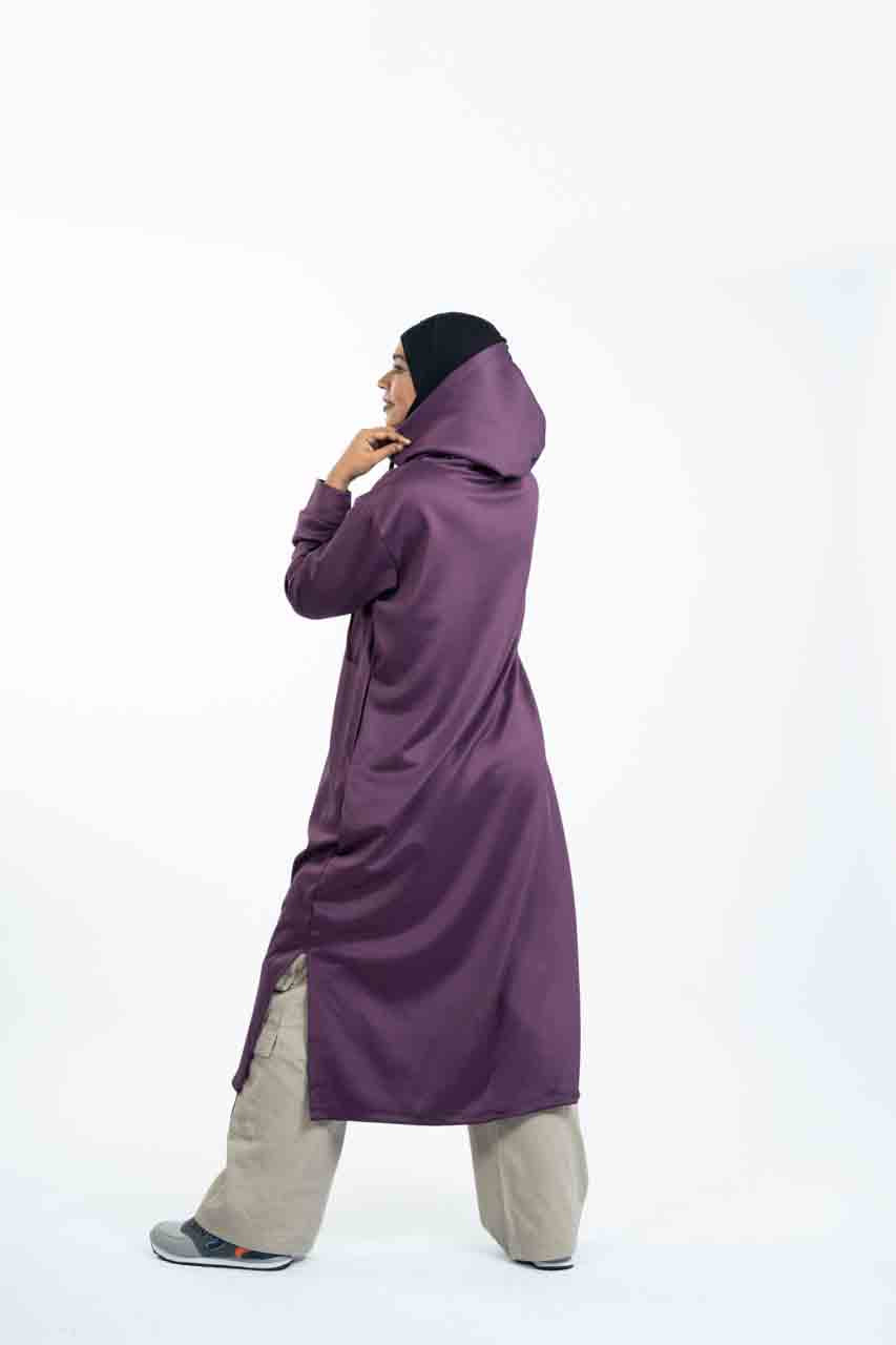 LUXE Purple - Long Hoodie with Inner Ninja Attached