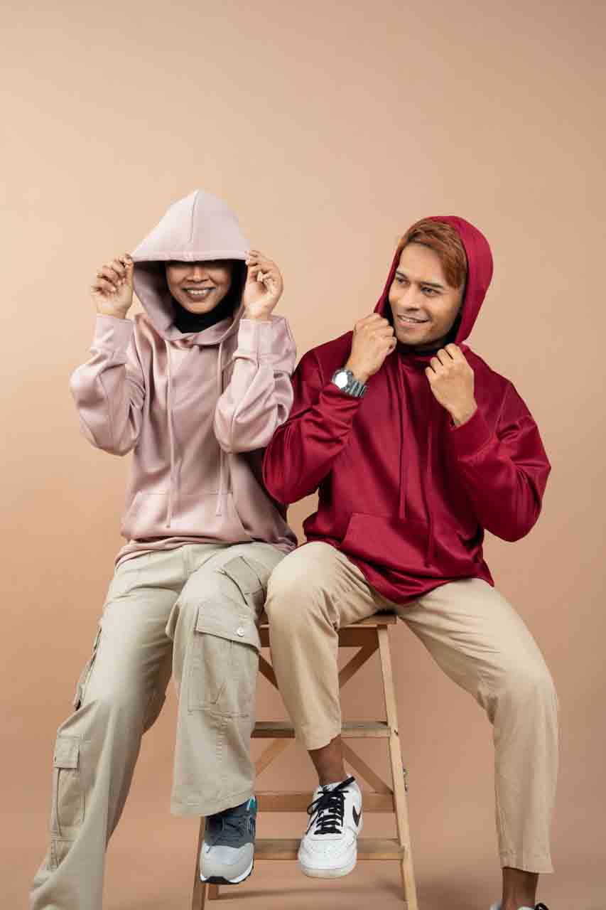 Blush - Hoodie with Inner Ninja Attached