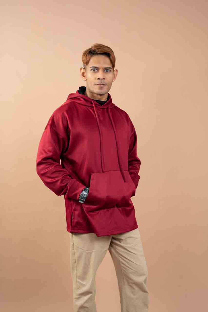 RED - Hoodie with Inner Ninja Attached