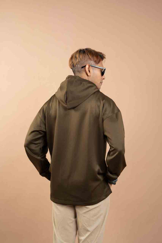 Dark Olive - Hoodie with Inner Ninja Attached