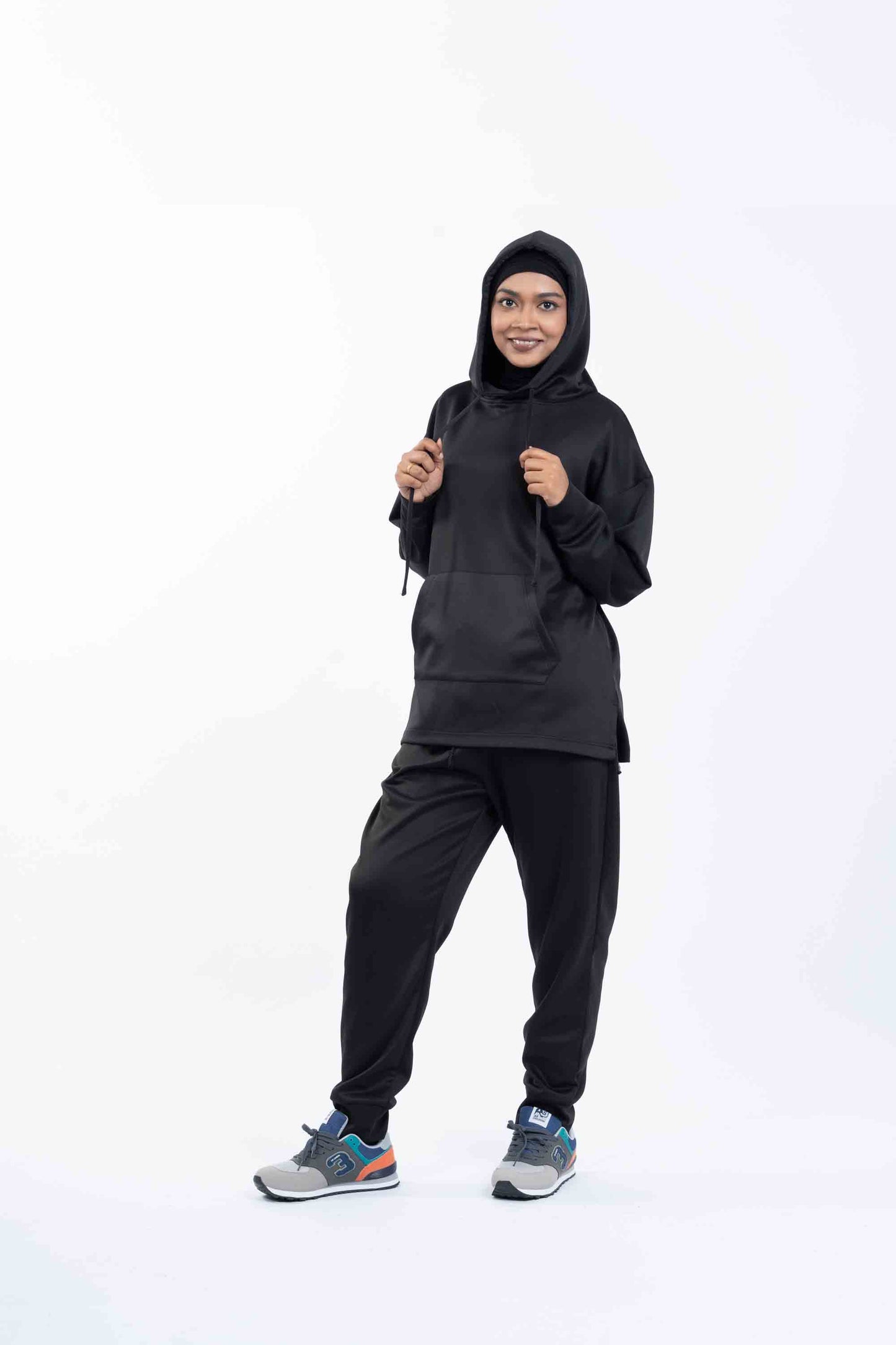 Black - Hoodie with Inner Ninja Attached