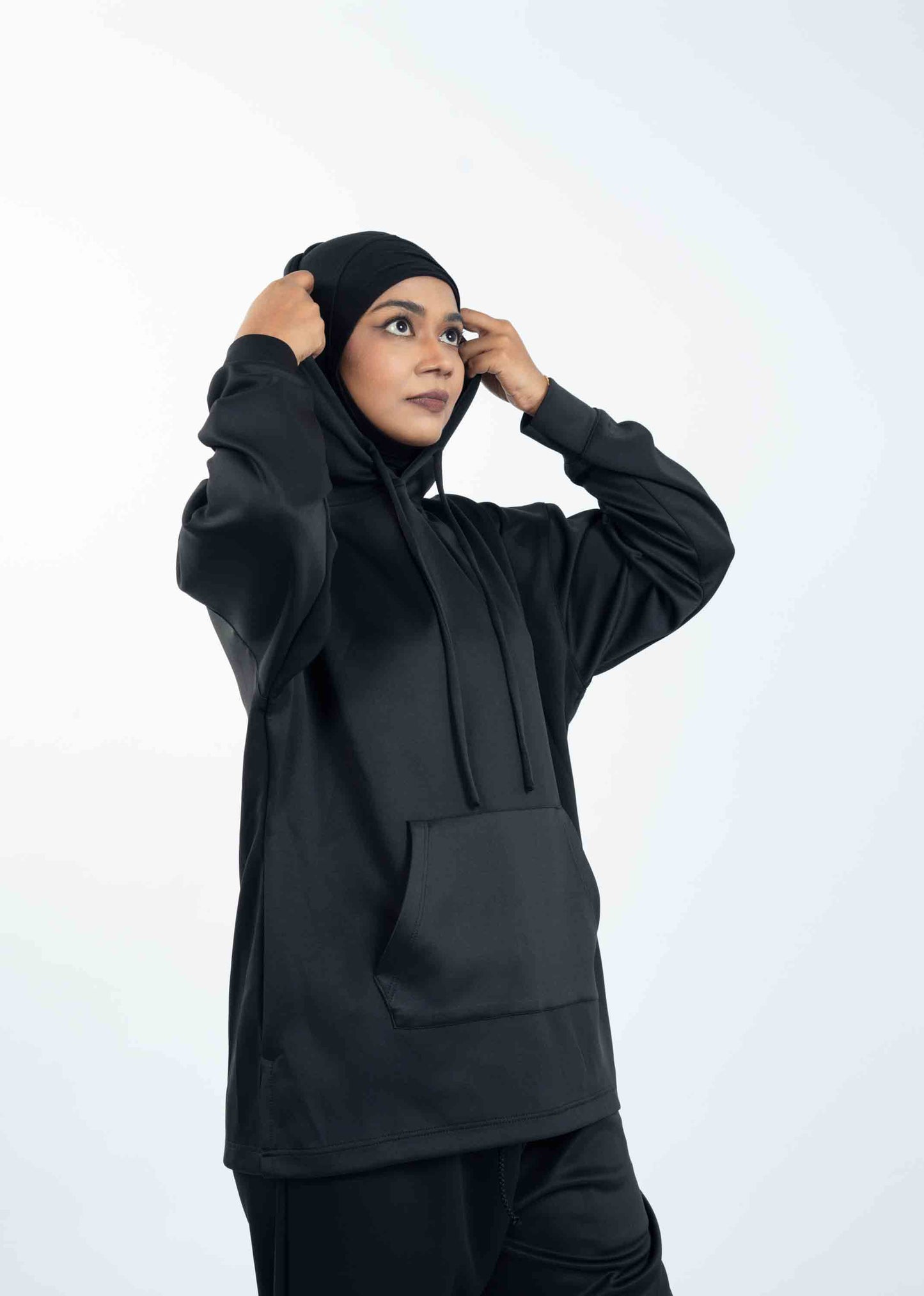 Black - Hoodie with Inner Ninja Attached